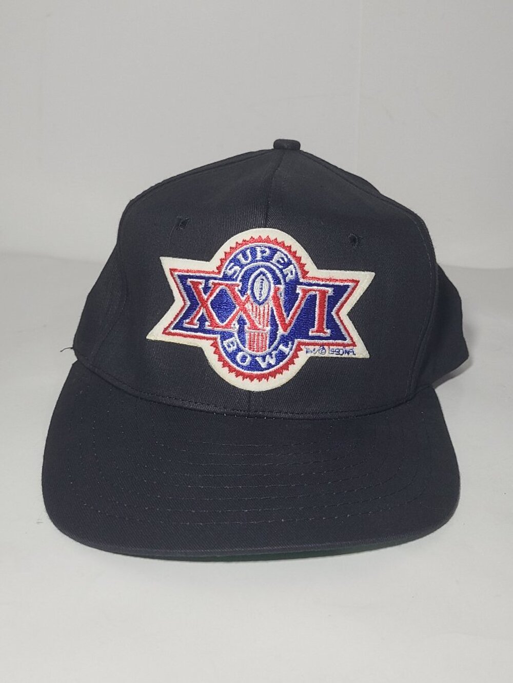 Vintage 90s Super Bowl 26 XXVI Washington Redskins v Buffalo Bills Black Hat